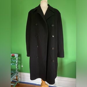 Movimento Italy wool cashmere mid length Double-Breasted Coat 42 L